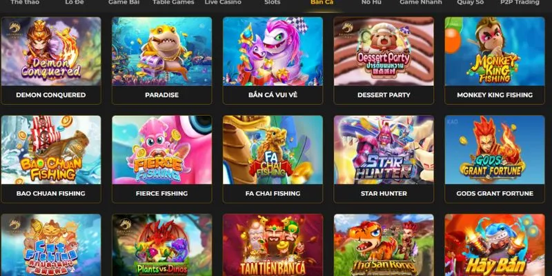 Game bắn cá đổi thưởng sở hữu nhiều tính năng hấp dẫn và giao diện đẹp mắt